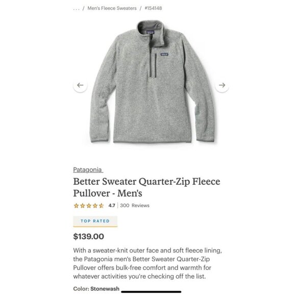 Patagonia better sweater. Mens 2X - Picture 4 of 4